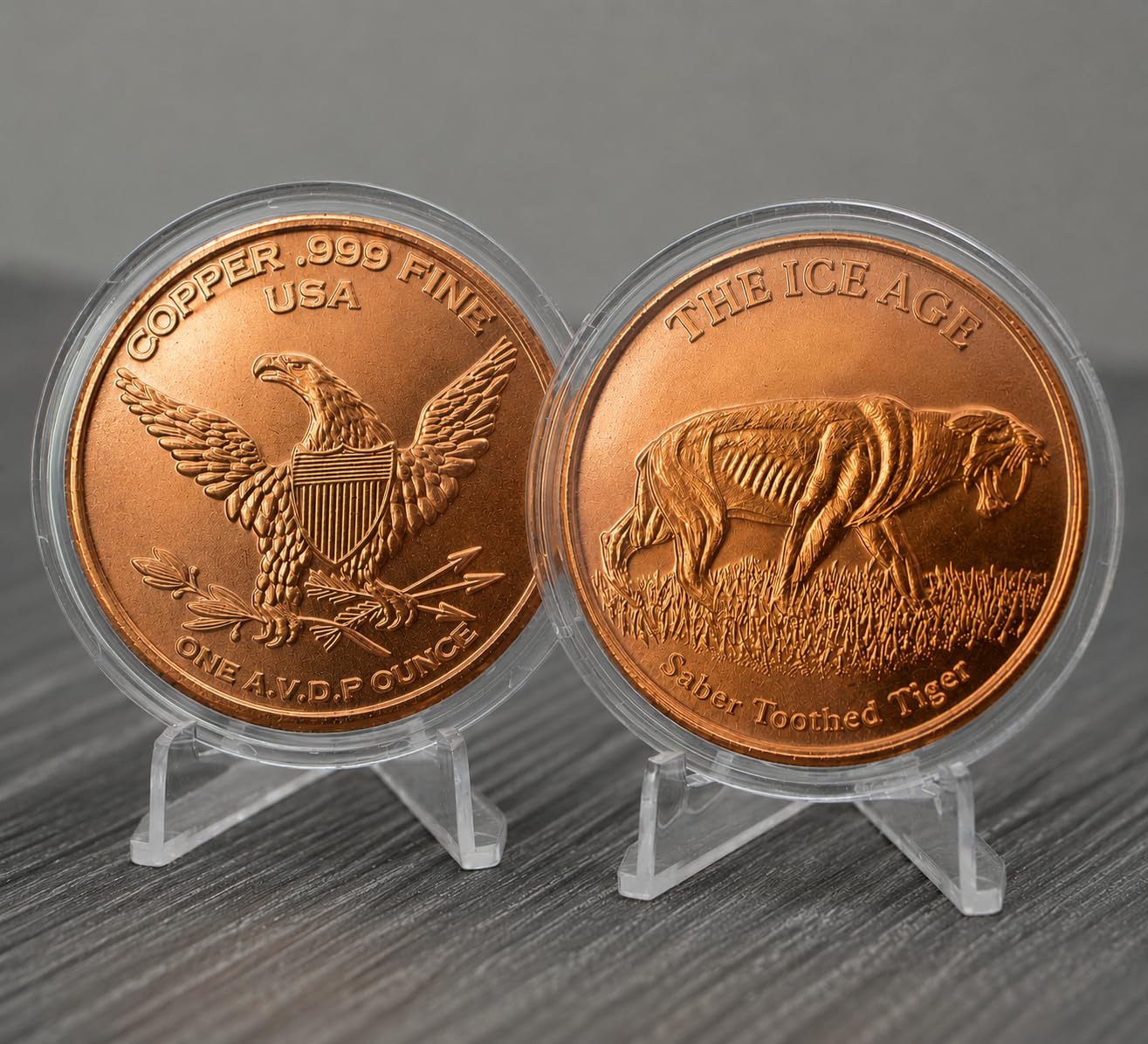 Amazon.com: Ice Age Saber-Toothed Tiger 1 oz Pure .999 Copper